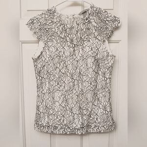 Elegant White Lace Women's Top